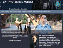 Tablet Screenshot of gatprotectiveagency.com